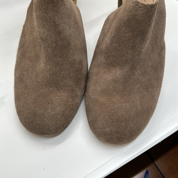 Sole Society Apollo Taupe Heel Mule  Cow Suede Bootie heels-Size 11 - Picture 8 of 12